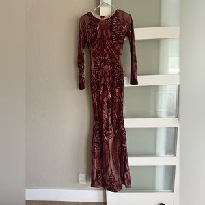 Maroon dress